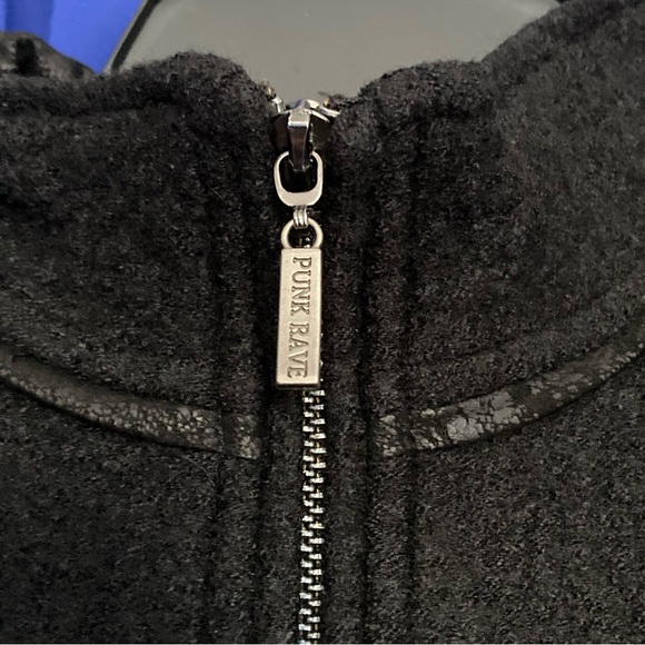 Punk Rave Wool Coat 🖤 - Picture 4 of 14